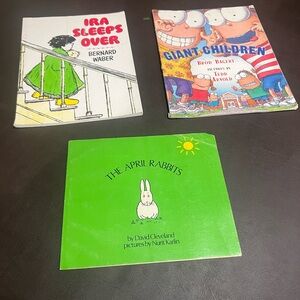 Children's Book Set - Ira Sleeps Over, Giant Children, The April Rabbits